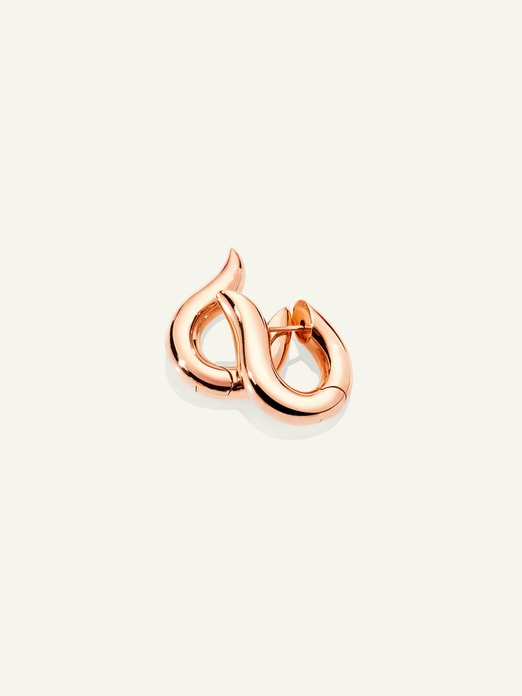SIGNATURE Earrings Hoop small 18K rose gold