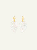 Earrings INDIA Mother of Pearl white
