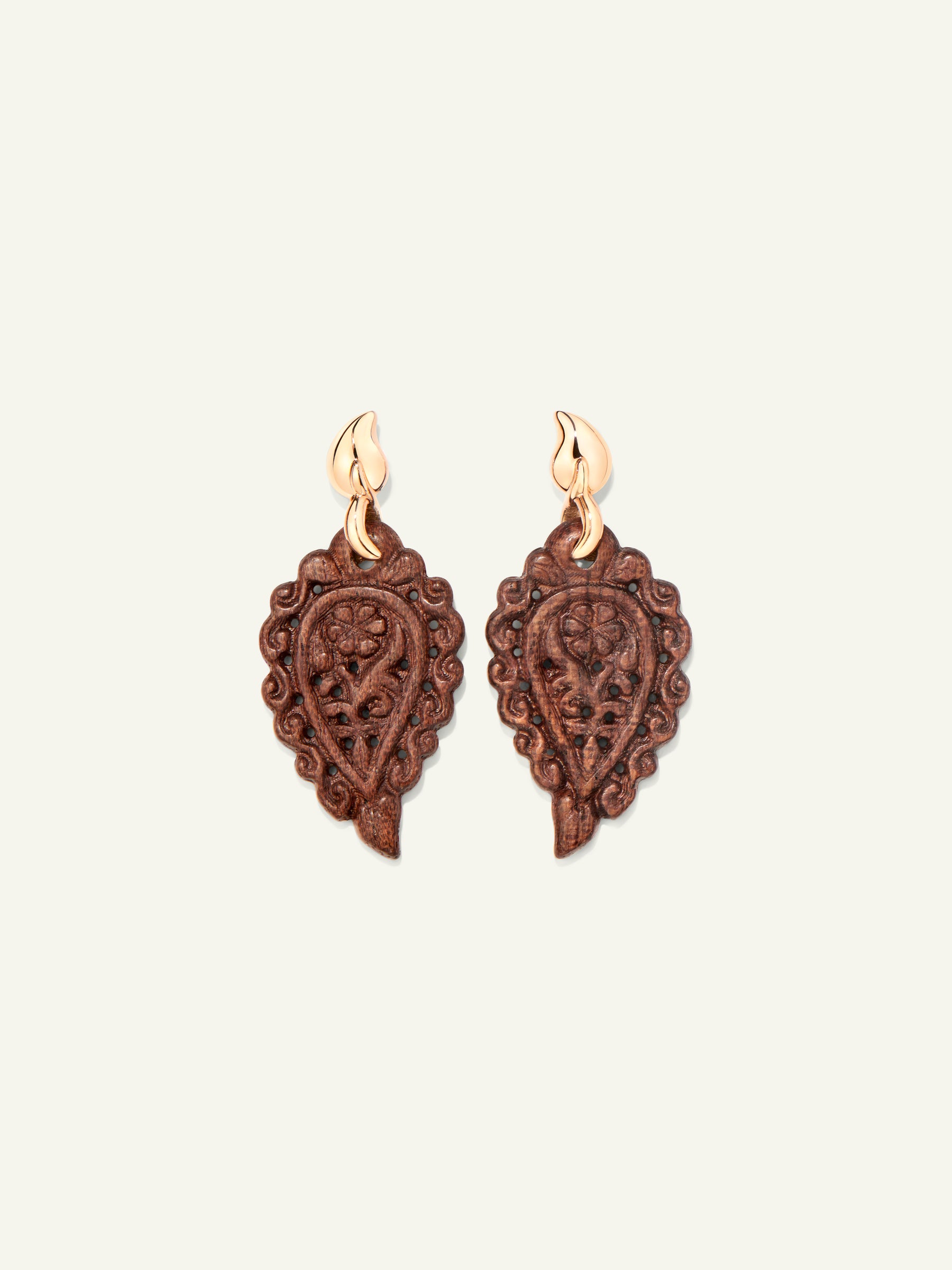 INDIA Earrings with Snakewood