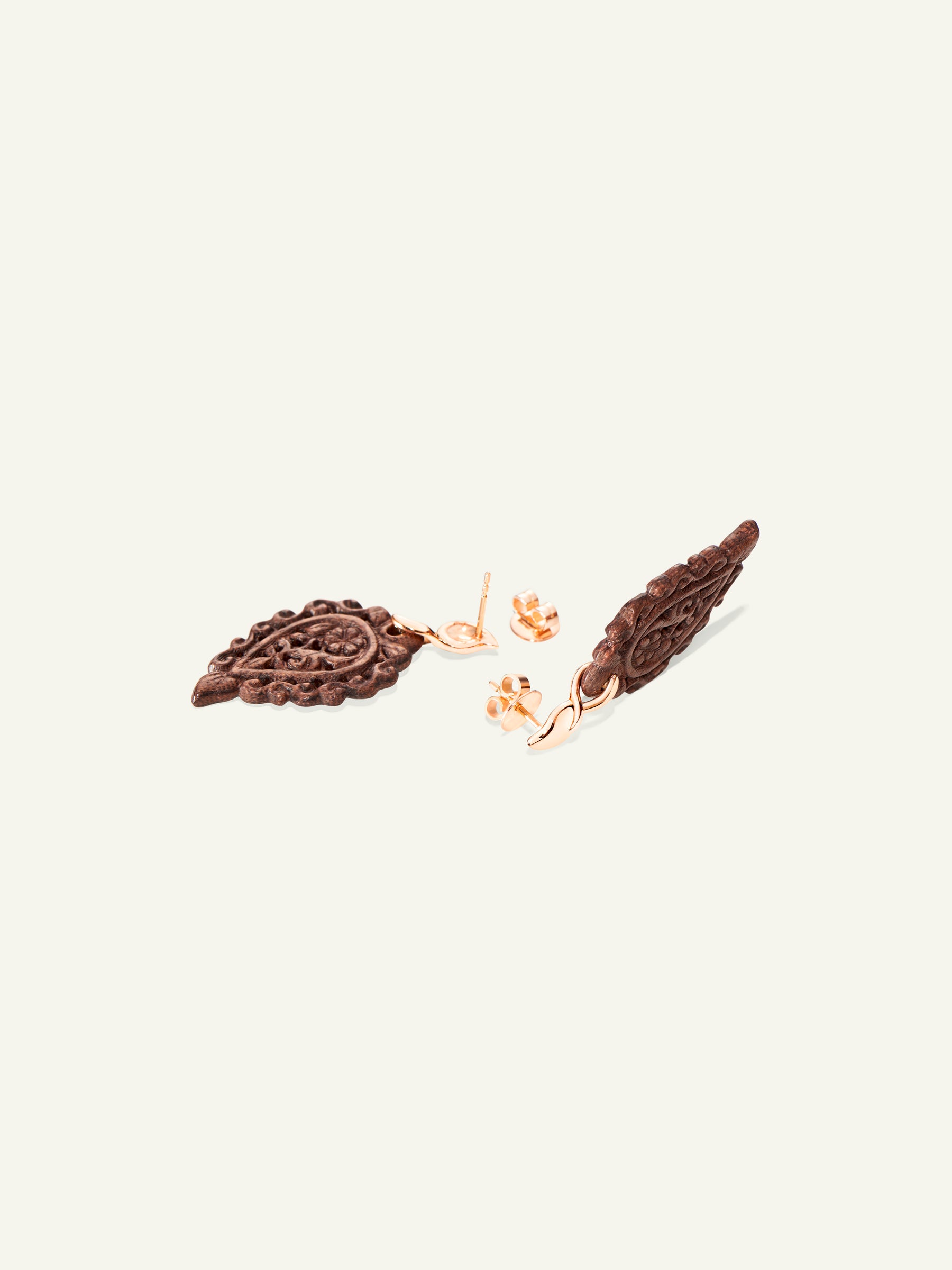 INDIA Earrings with Snakewood