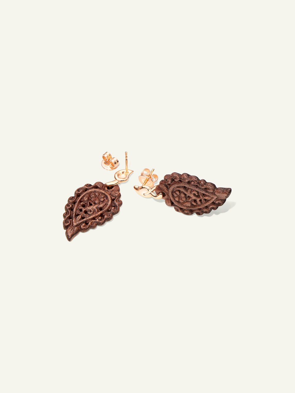 INDIA Earrings with Snakewood