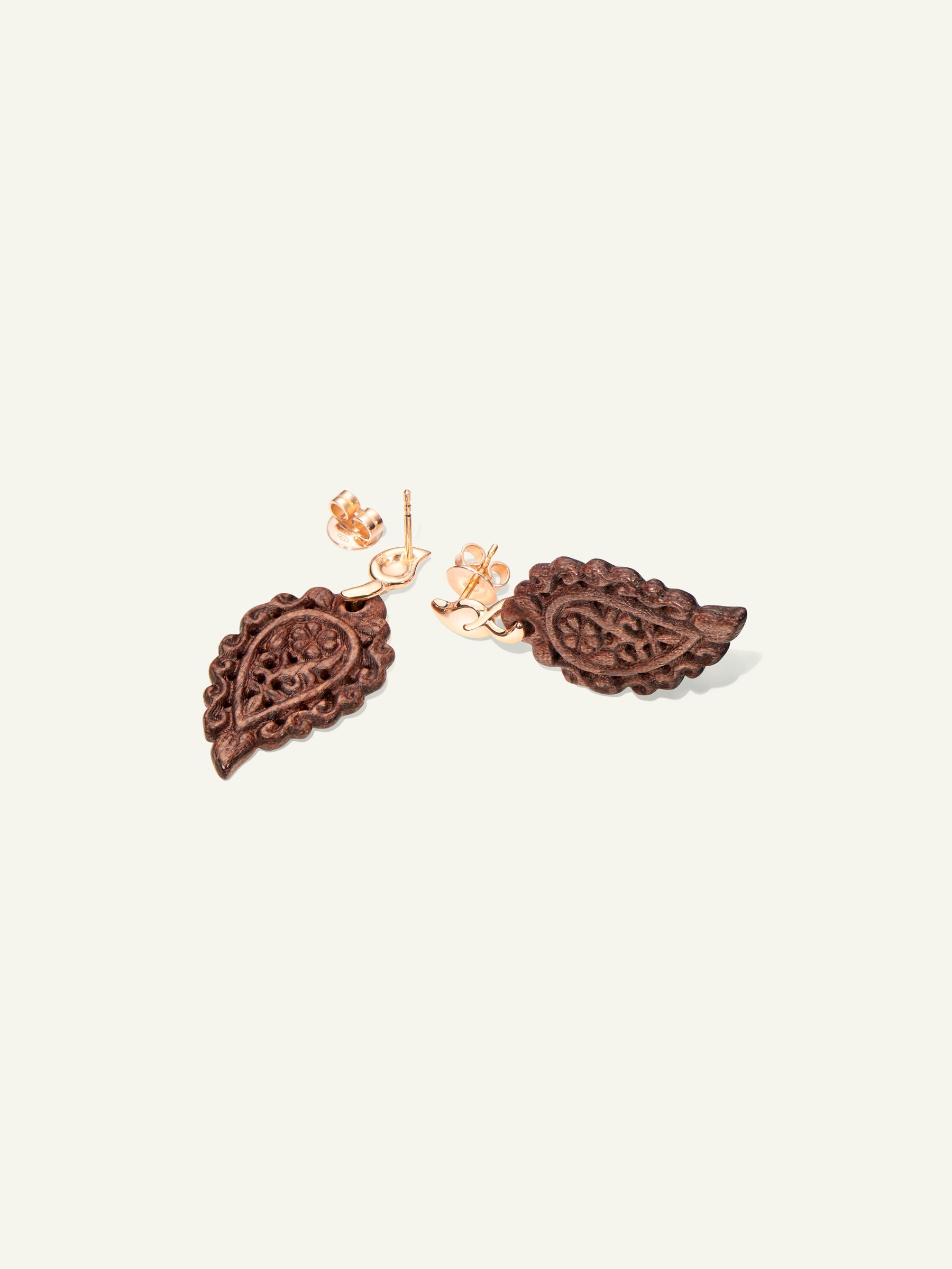 INDIA Earrings with Snakewood