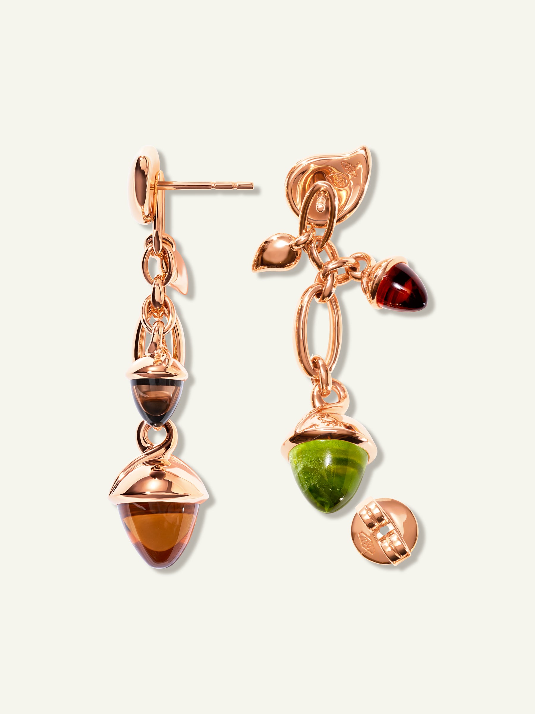 MIKADO Dangling 2 Acorn Earrings in 'Indian Summer'