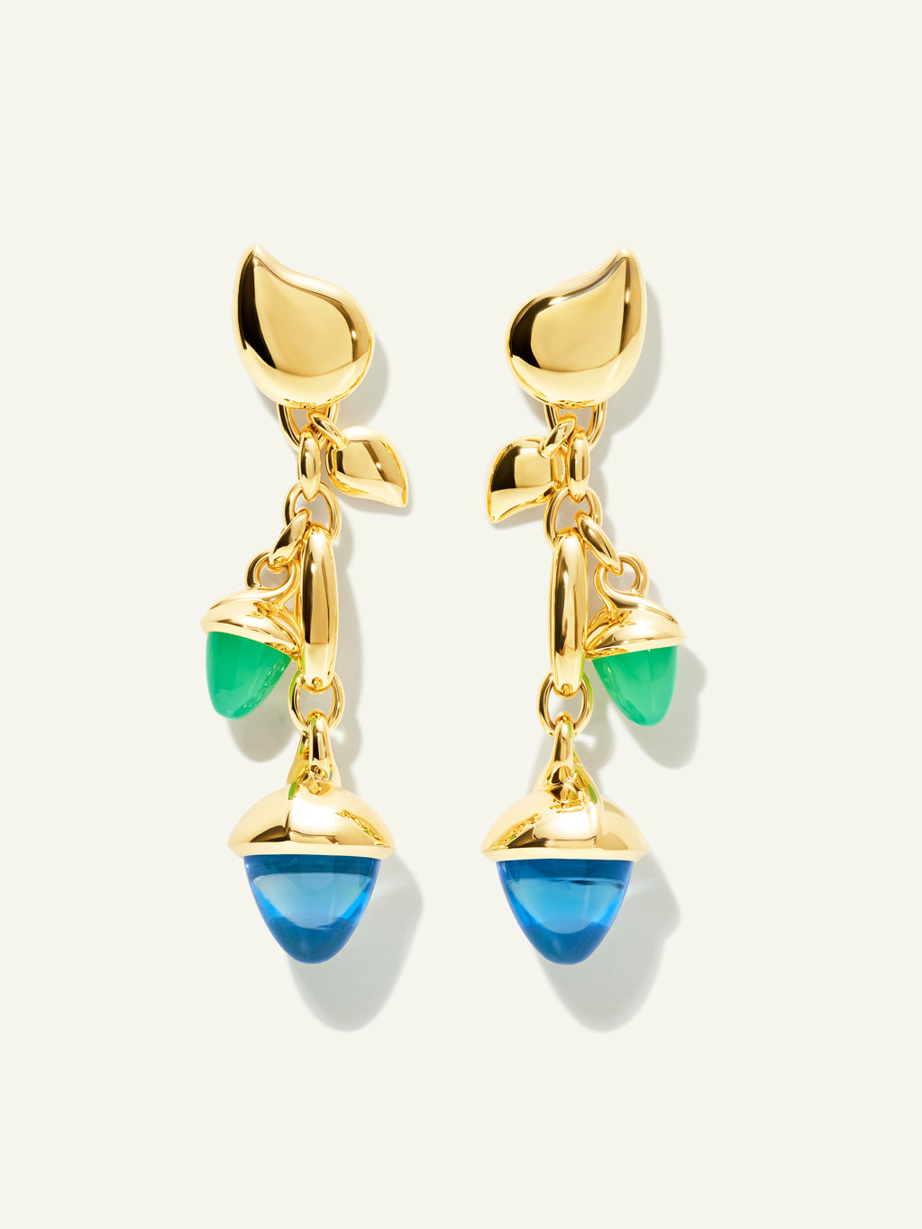 MIKADO Dangling 2 Acorn Earrings in 'Lagoon'