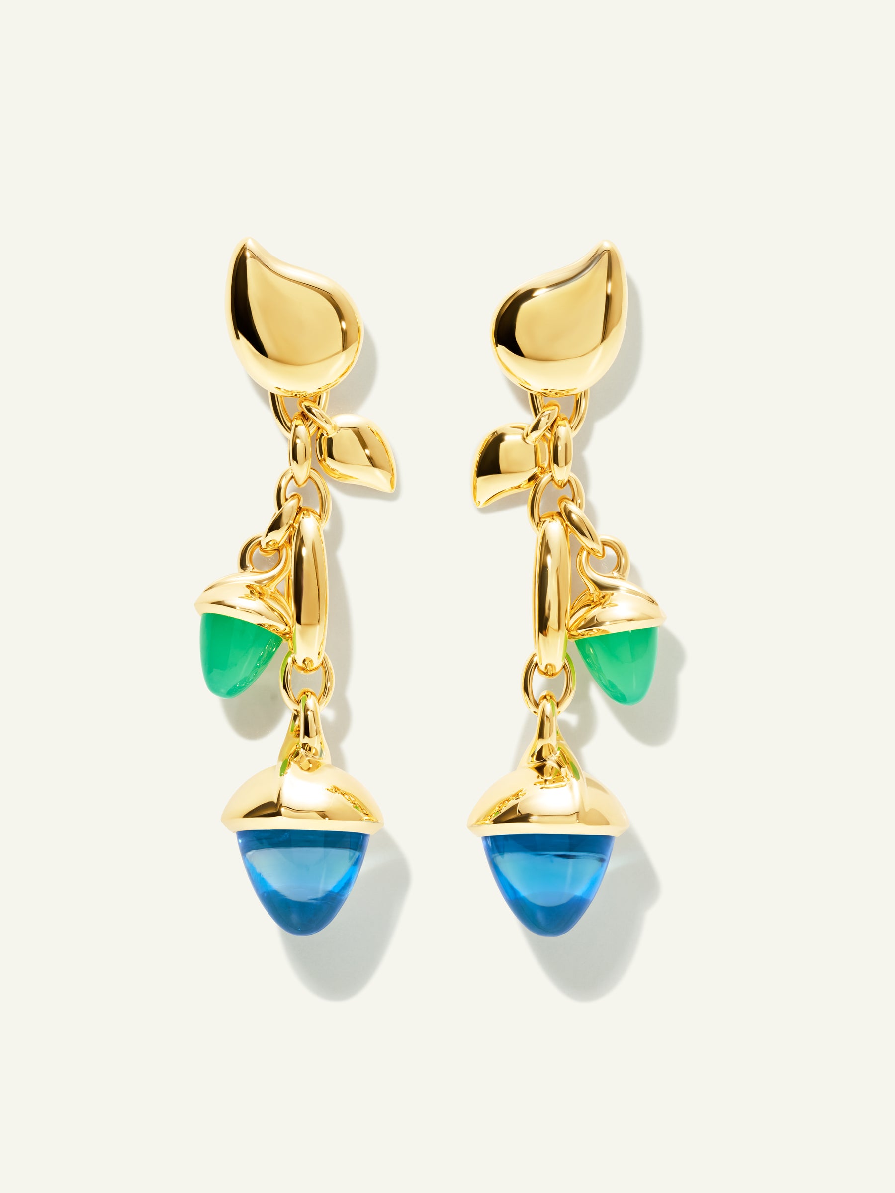 MIKADO Dangling 2 Acorn Earrings in 'Lagoon'