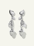 MIKADO Dangling 2 Acorn Ohrringe mit Diamant Pavé