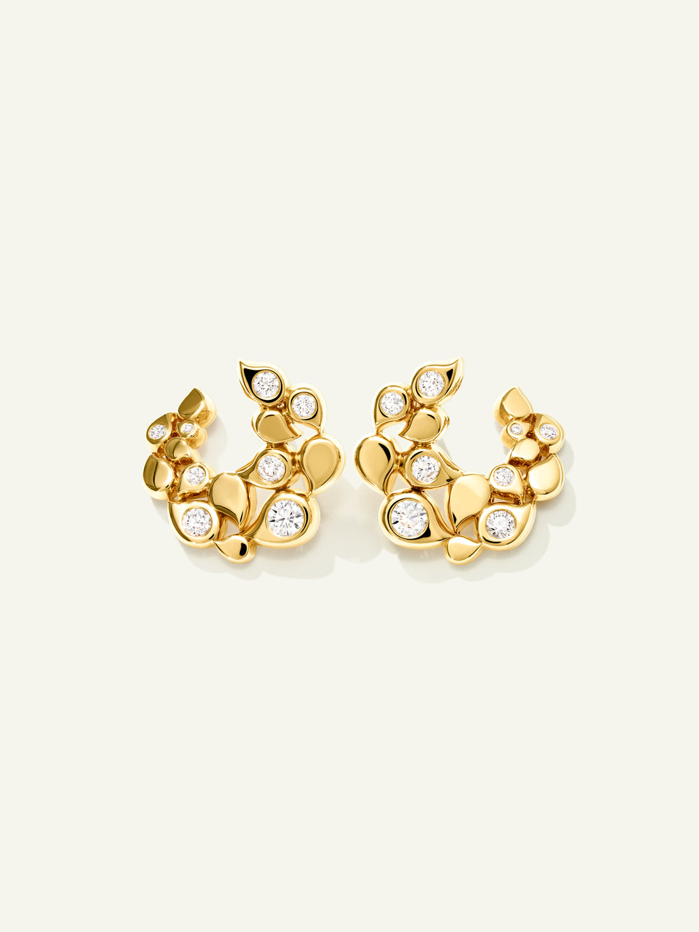 SNOWFLAKES Alternating Hoop Ohrringe in 'Classic'