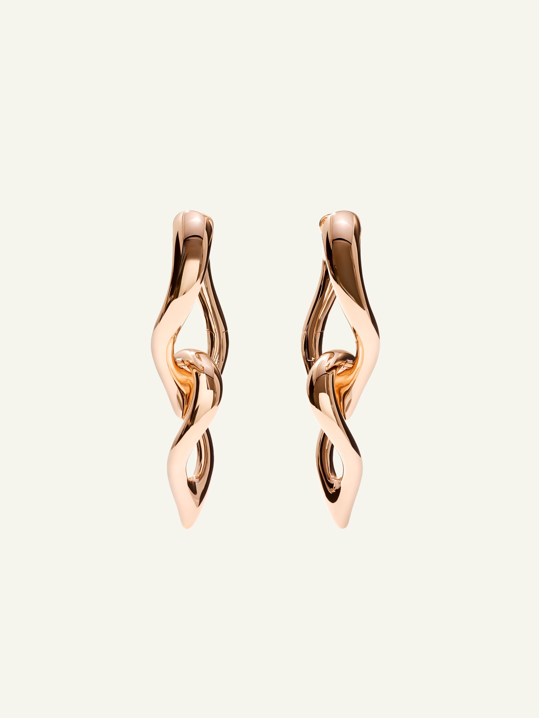 E-SIG-Ho-2TDr-rg | Earrings SIGNATURE Dangling 2 Twisted Drops