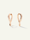 SIGNATURE Twisted Drop Hoop Ohrringe
