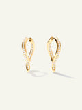 SIGNATURE Twisted Drop Hoop Ohrringe