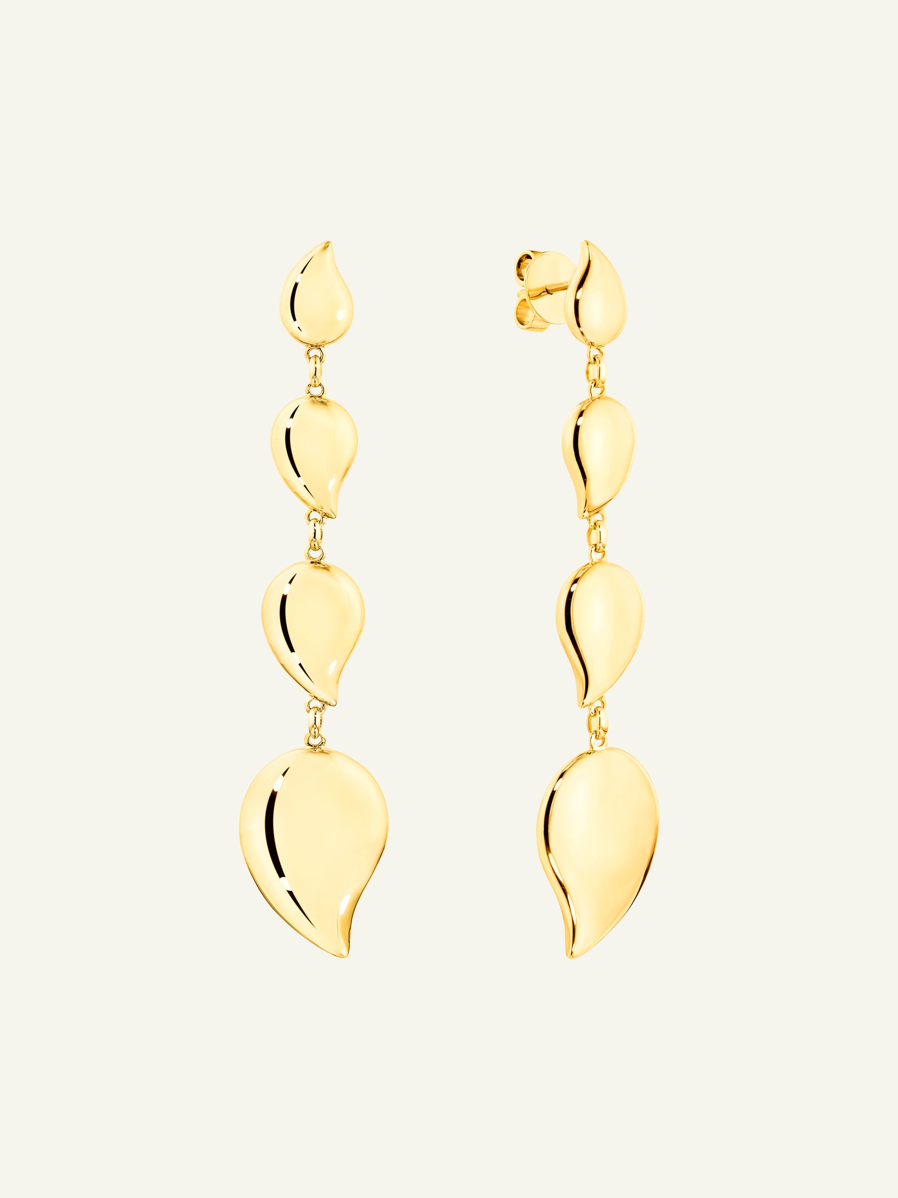 SIGNATURE Wave 4 Drop Earrings in 18K Yellow Gold