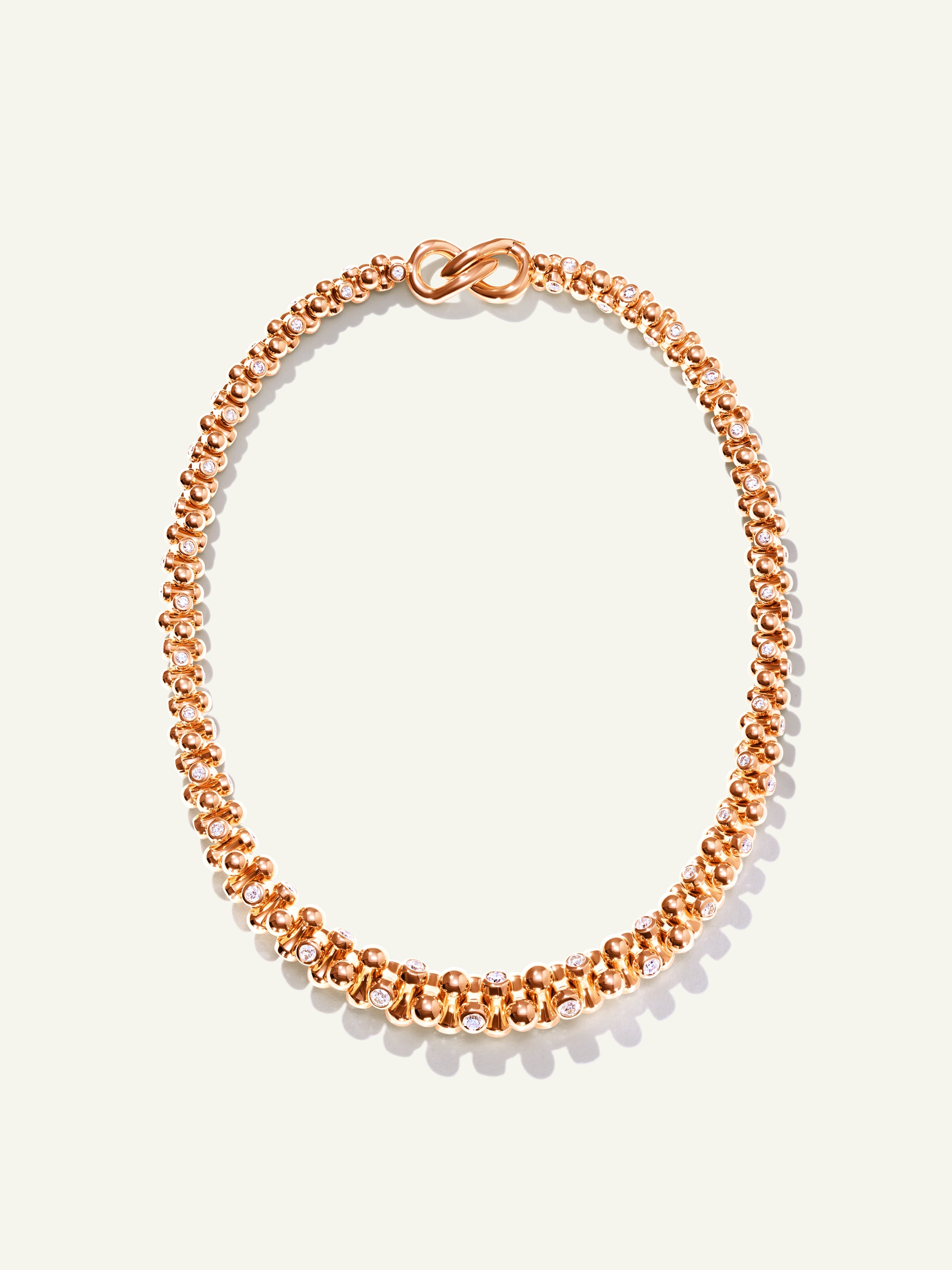 ALWAYS DIAMONDS Alternating Graduated Necklace in 'Classic'