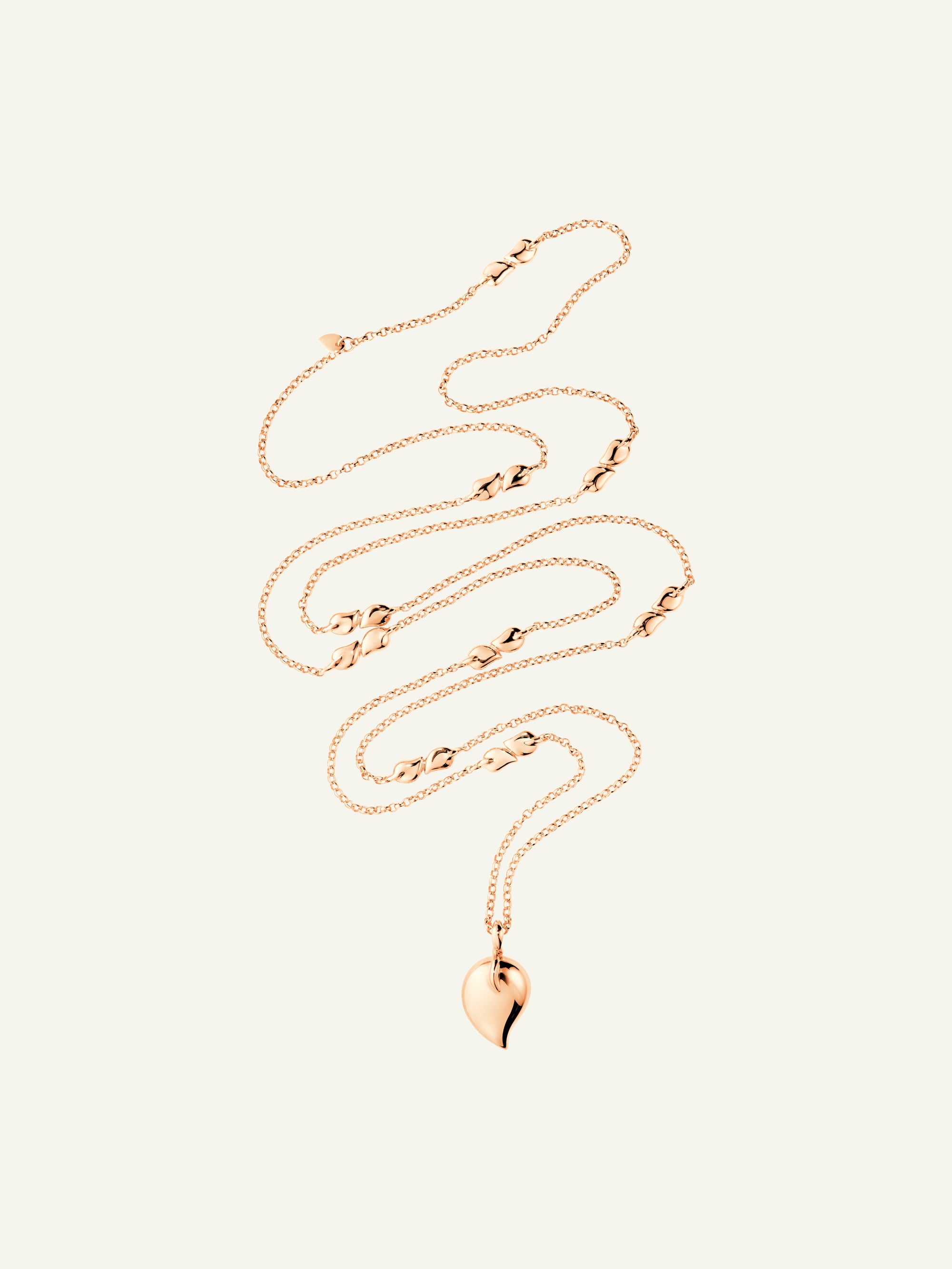 SIGNATURE Drop Necklace in 18K White Gold