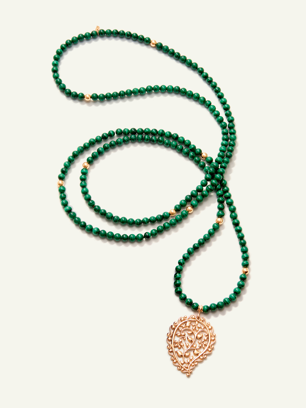 N-IND-Mal-Dre-rg | INDIA Dream Pendant Necklace with Malachite
