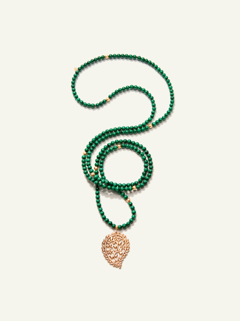 N-IND-Mal-Dre-rg | INDIA Dream Pendant Necklace with Malachite