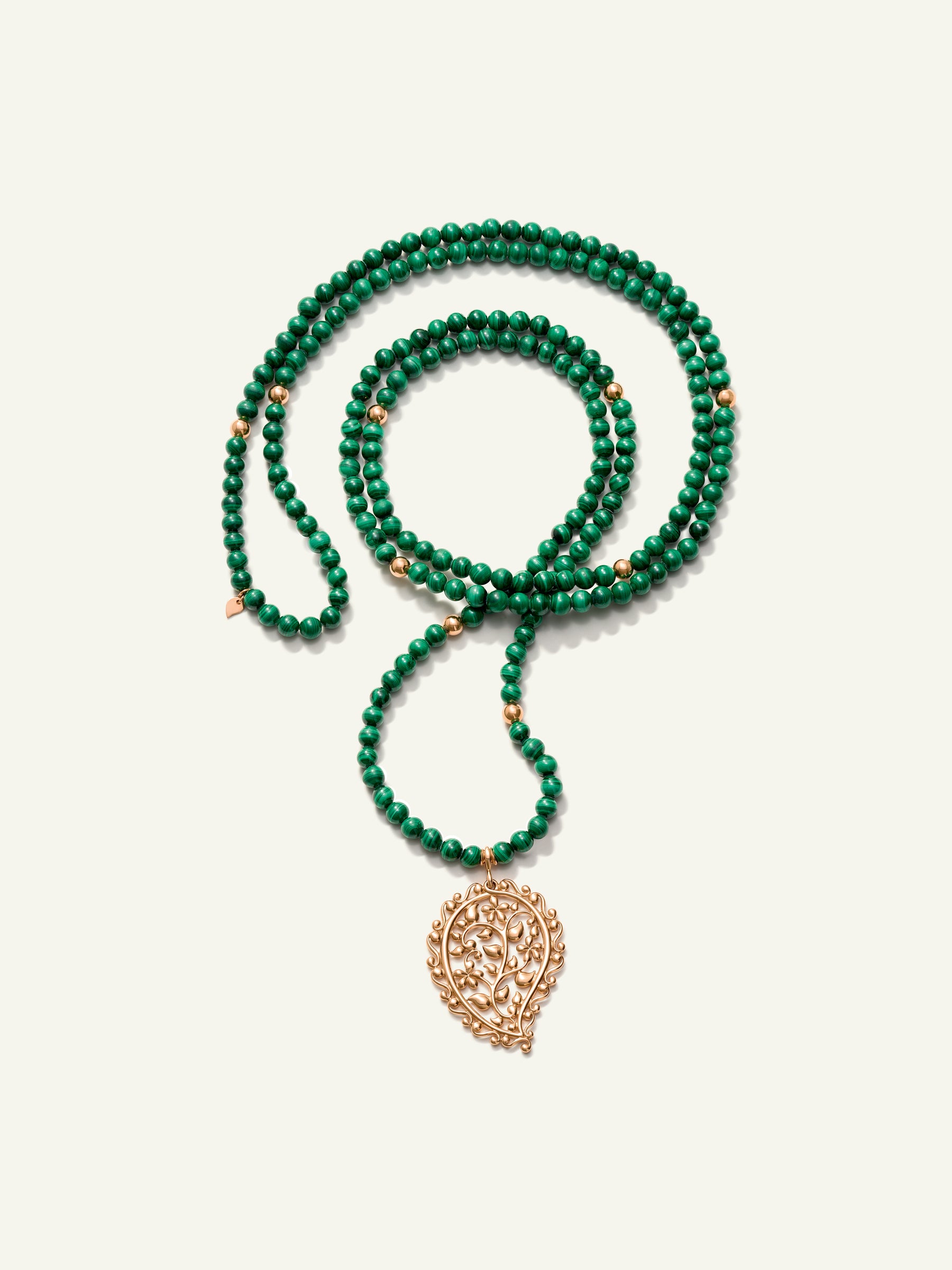 INDIA Dream Pendant Necklace with Malachite