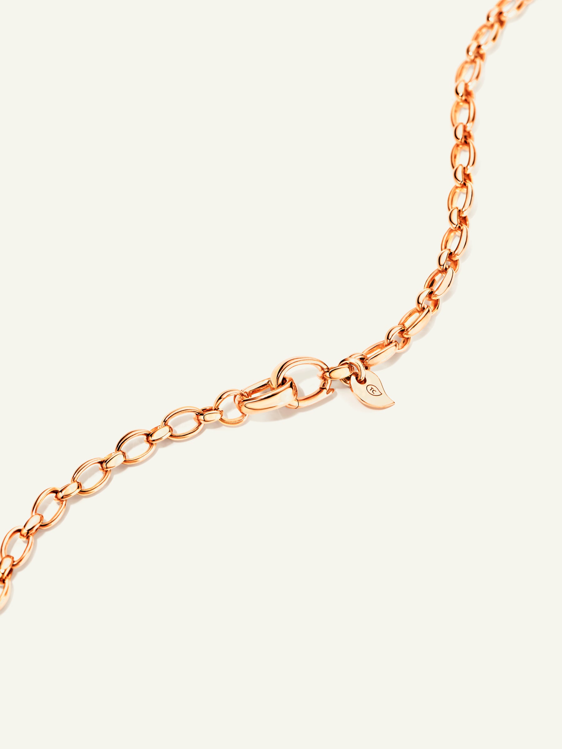 Necklace Lariat 60 cm 18K Roségold