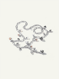 MIKADO Necklace, 56 cm in 'Cashmere' with Diamond Pavé