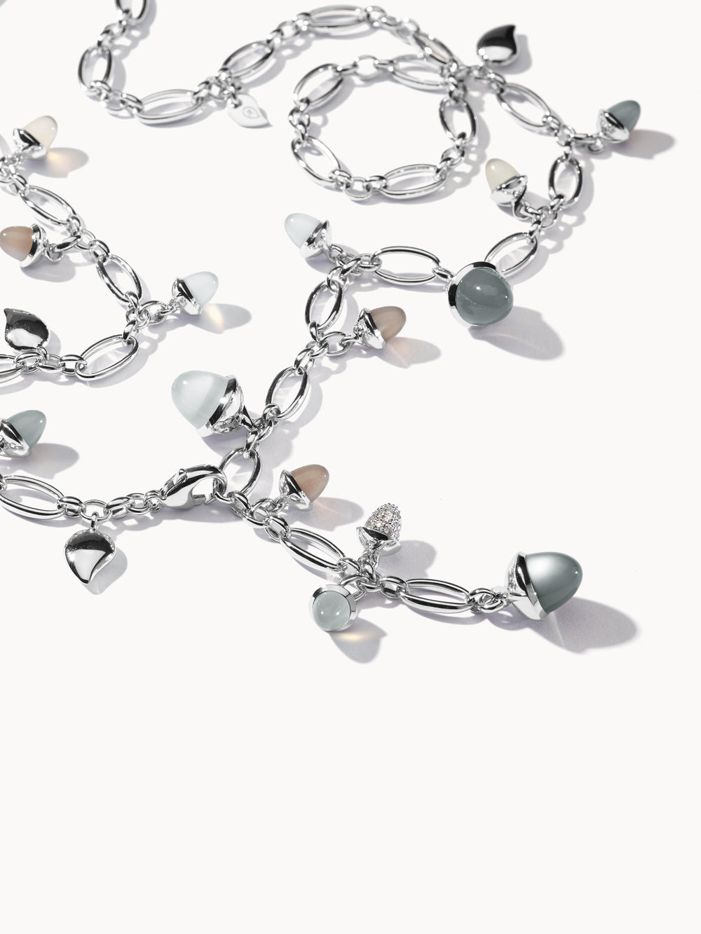 Necklace MIKADO 'Cashmere' with Diamond Pavé - 56 cm Cashmere