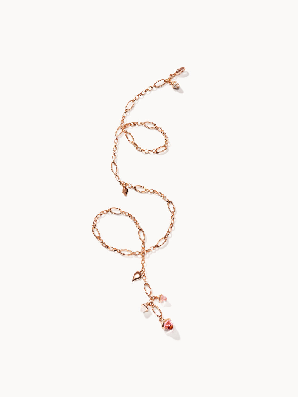 Necklace MIKADO Delicate 51 cm 'Blush' with Diamond Pavé 'Blush' mit Diamant Pavé
