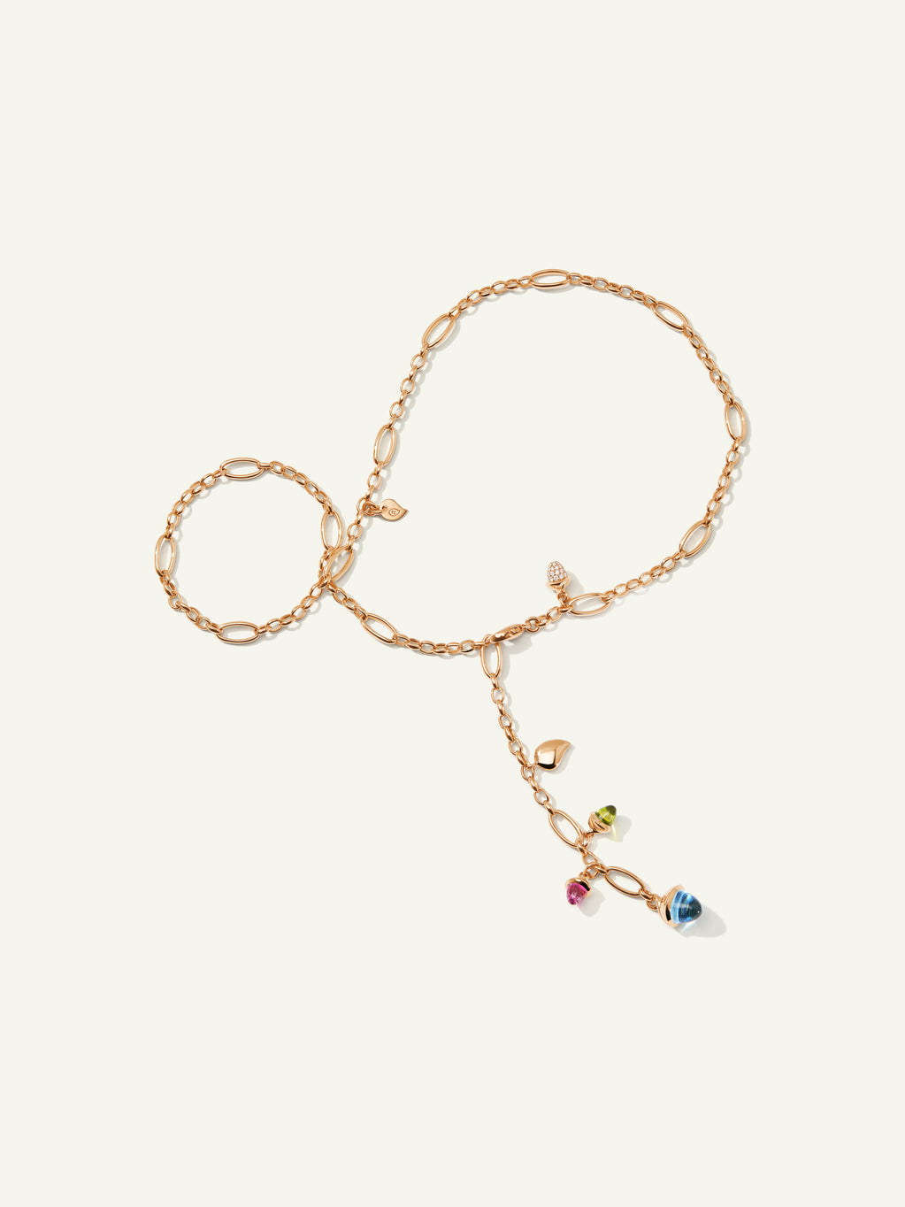 Necklace MIKADO Delicate 51 cm 'Candy' with Diamond Pavé