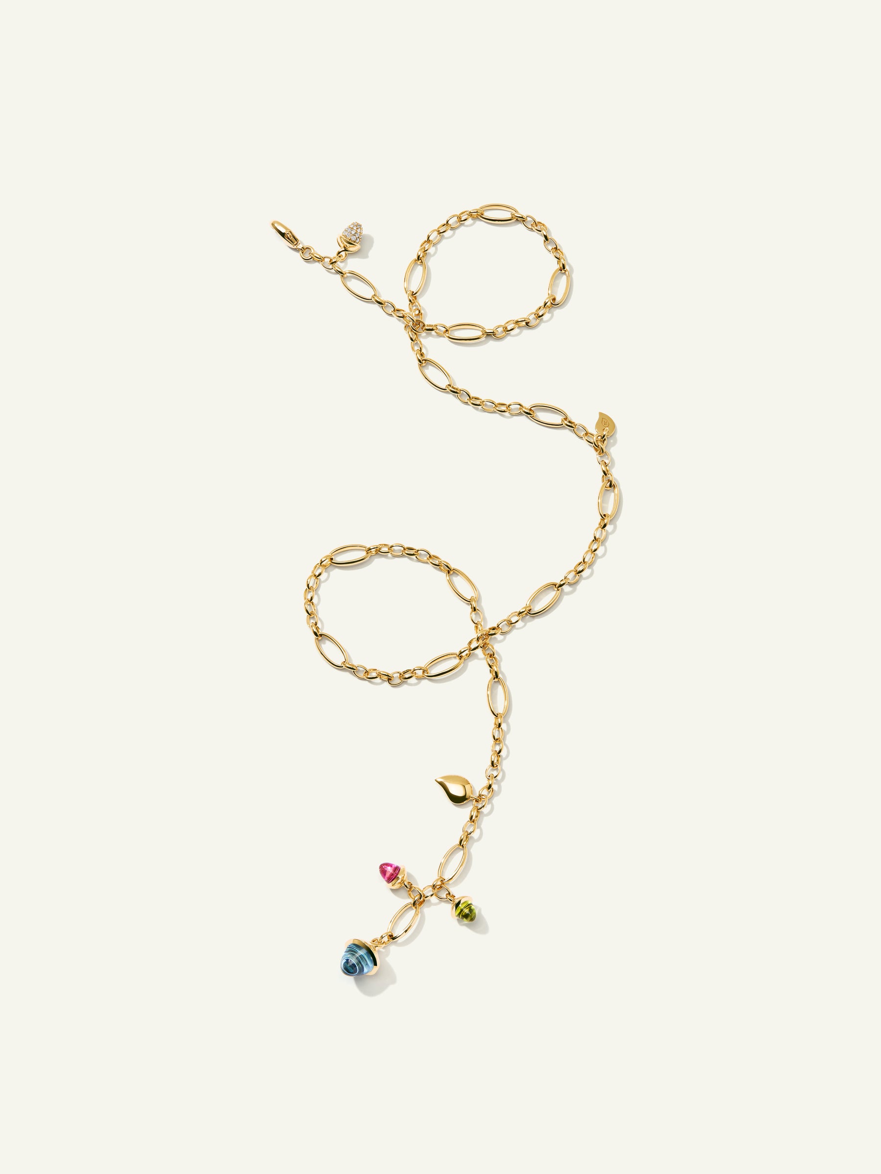 Necklace MIKADO Delicate 51 cm 'Candy' with Diamond Pavé