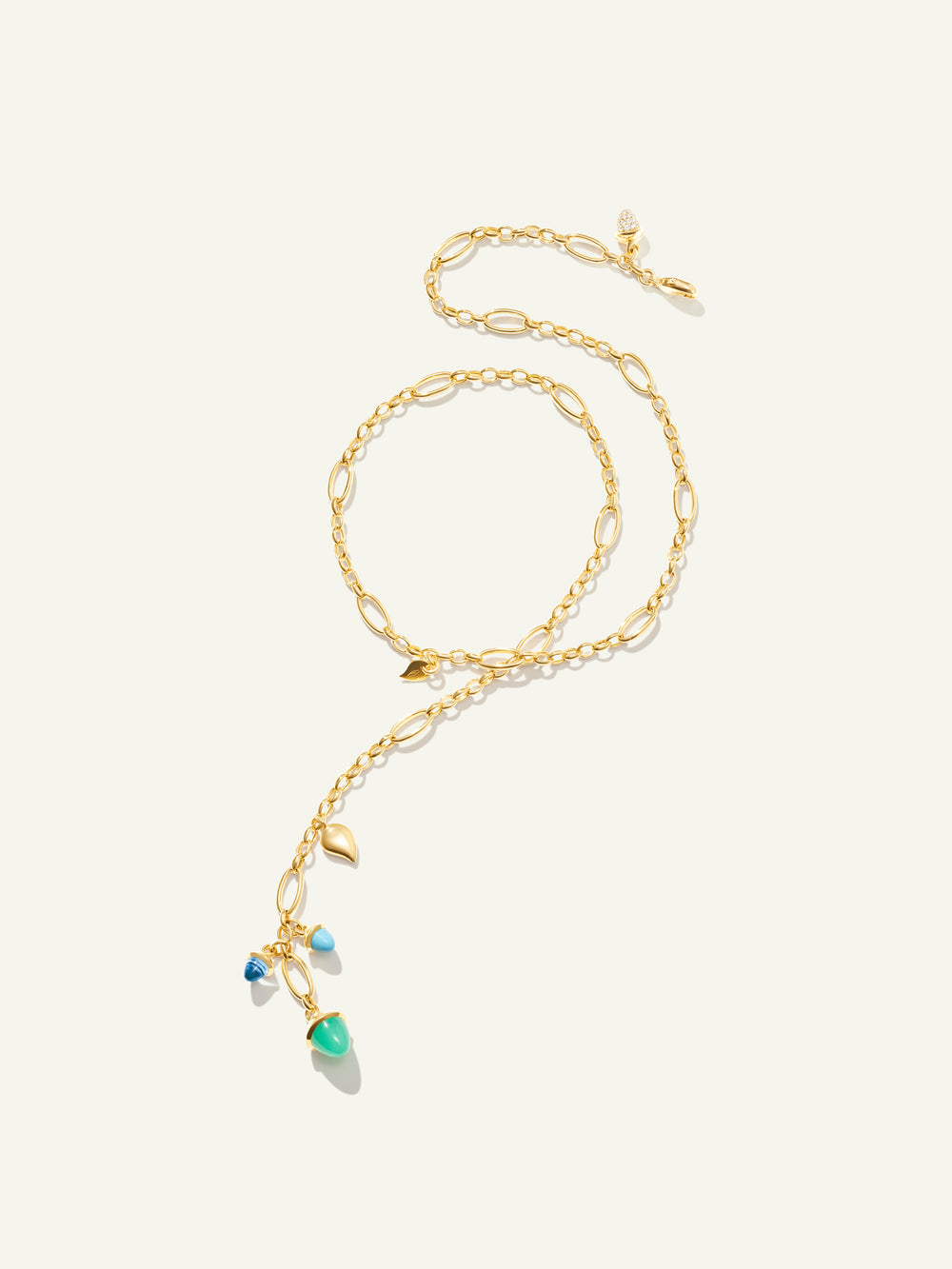 MIKADO Halskette, 51 cm in 'Lagoon' mit Diamond Pavé