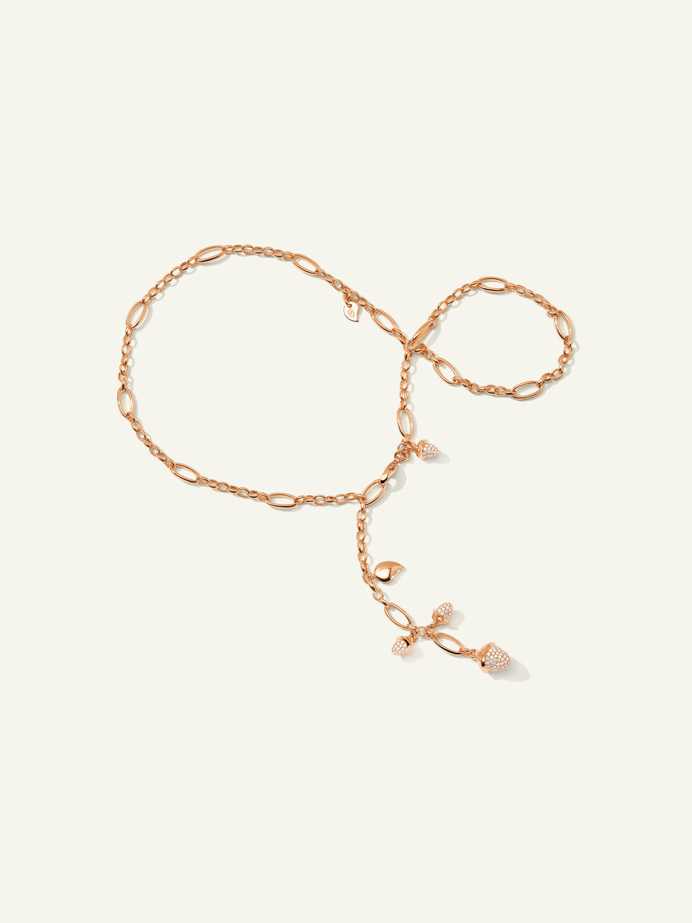Necklace MIKADO Delicate 51 cm Diamond Pavé mit Diamant Pavé