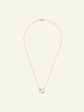 Necklace SIGNATURE 2 Drops Moonstone sand/white / Diamond Pavé