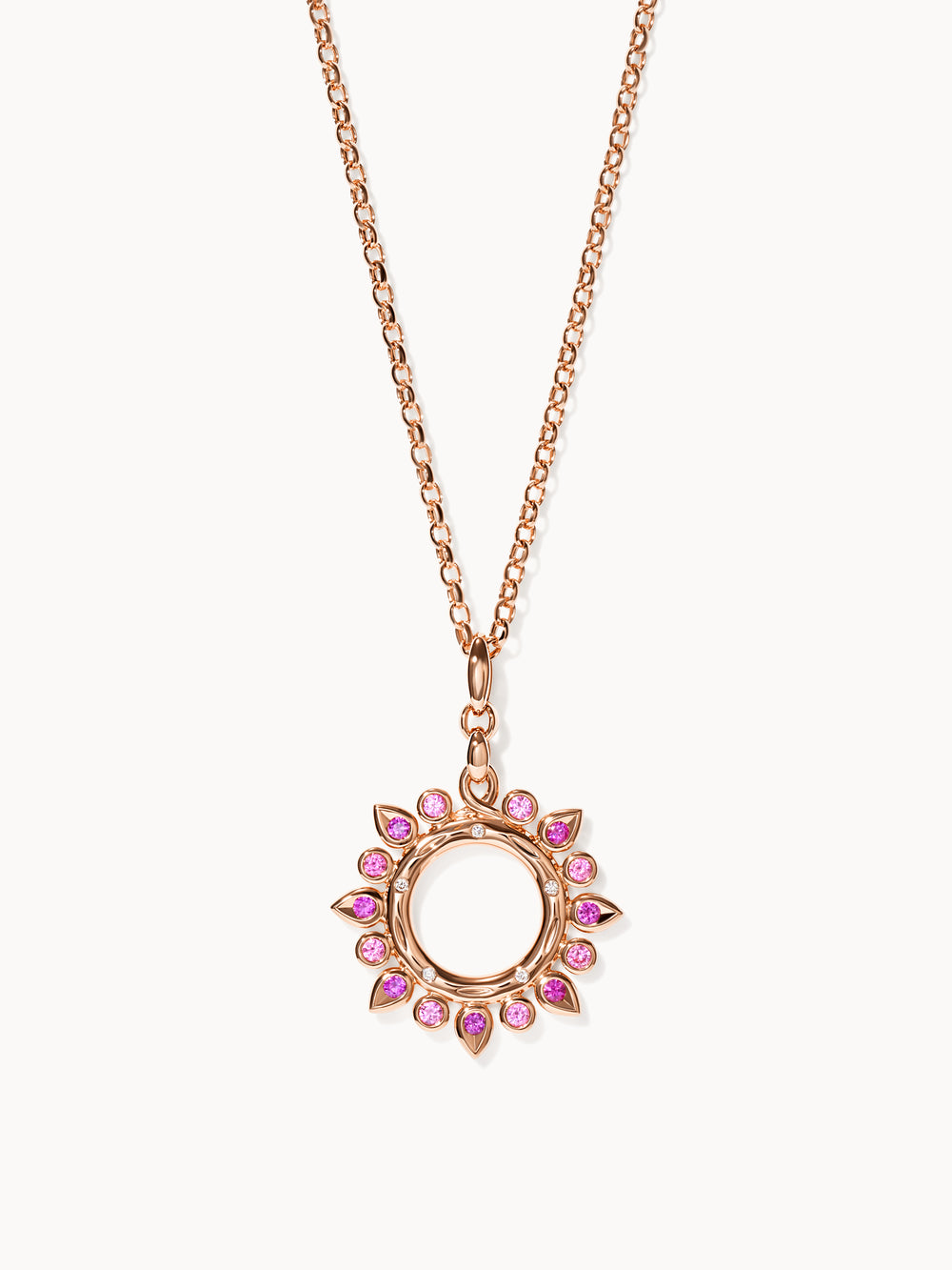 GYPSY Small Sun Pendant in 'Blush'