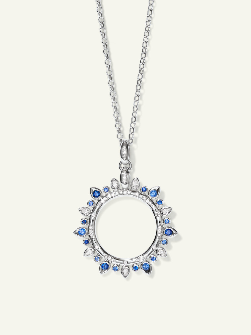 GYPSY Large Sun Pendant in 'Ocean'