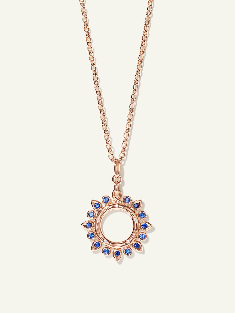 GYPSY Small Sun Pendant in 'Ocean'