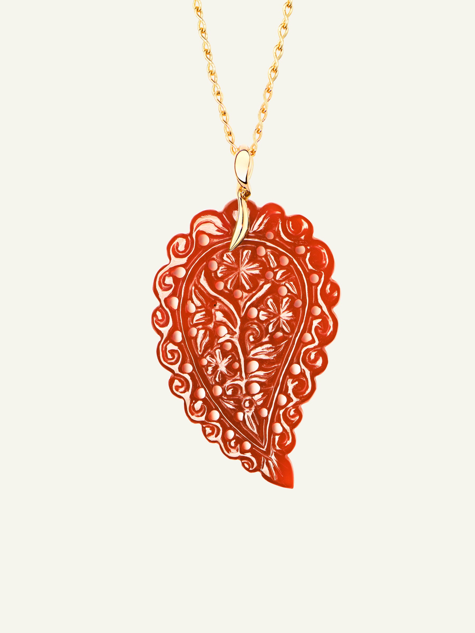 INDIA Large Anhänger mit Terra Onyx