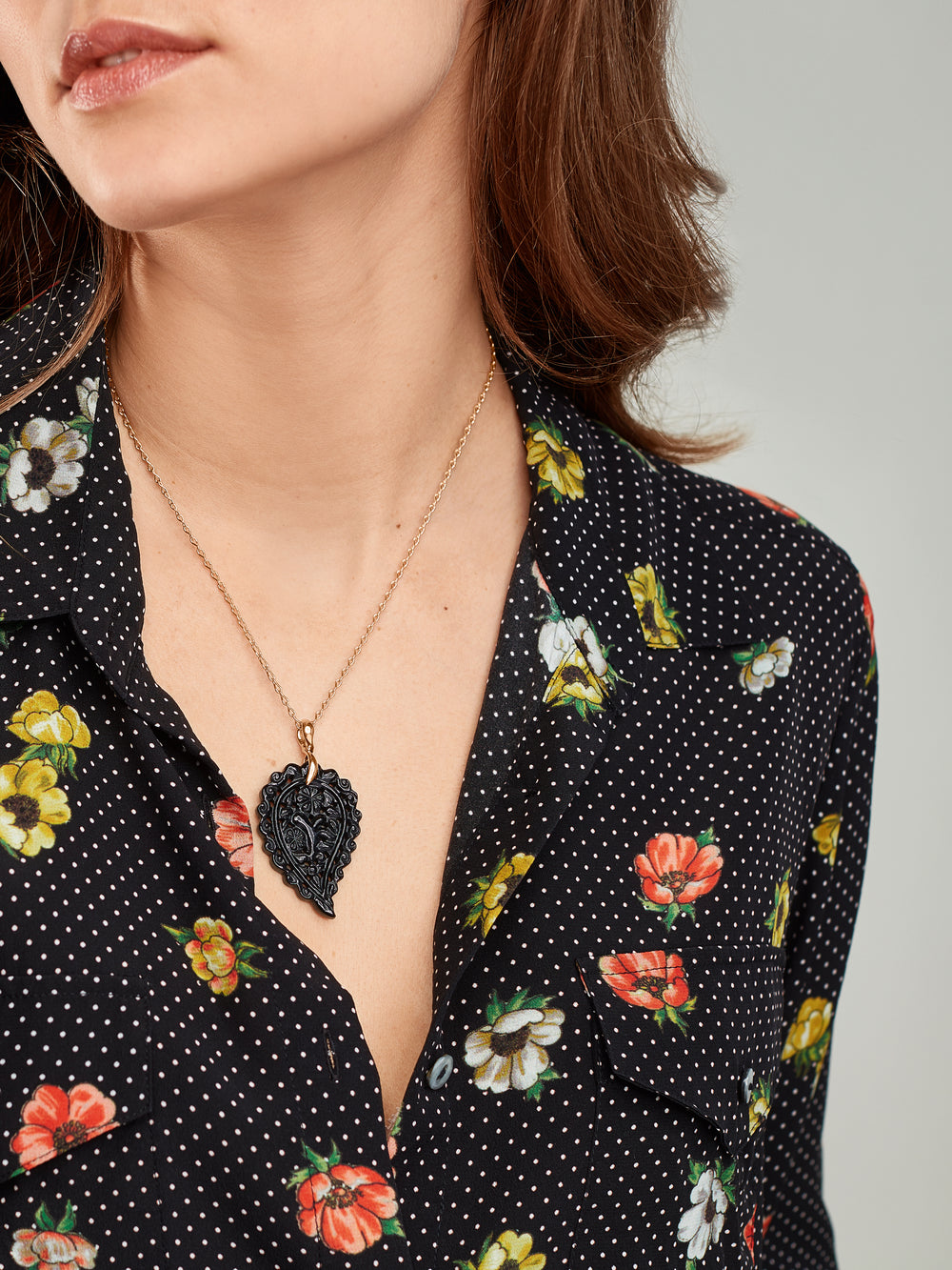 INDIA Medium Anhänger mit Black Onyx
