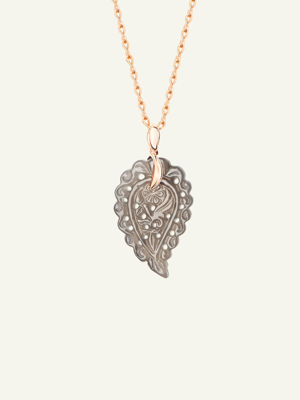 INDIA Small Pendant with Grey Chalcedony