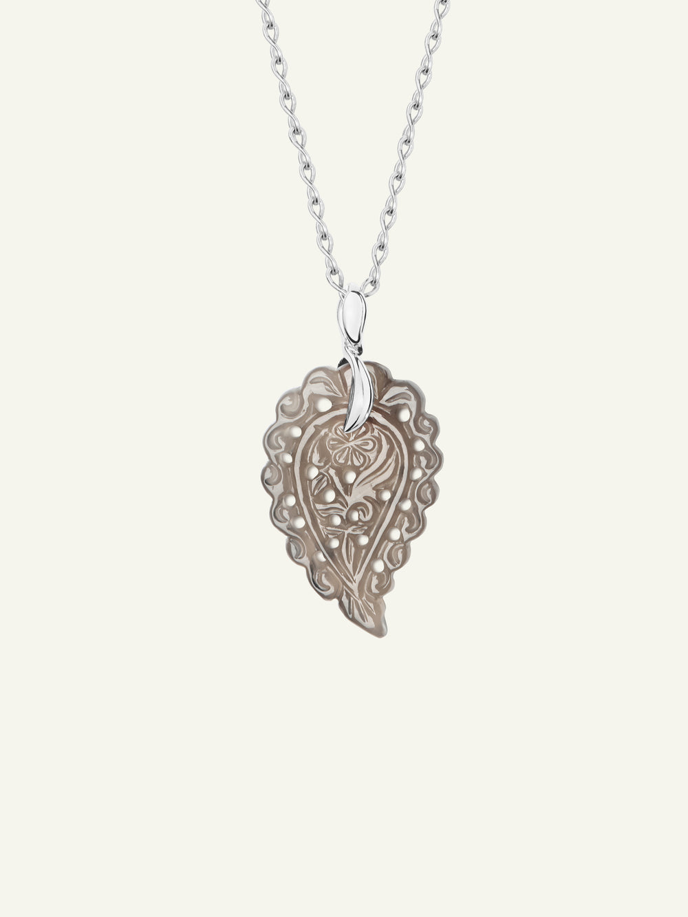 INDIA Small Pendant with Grey Chalcedony