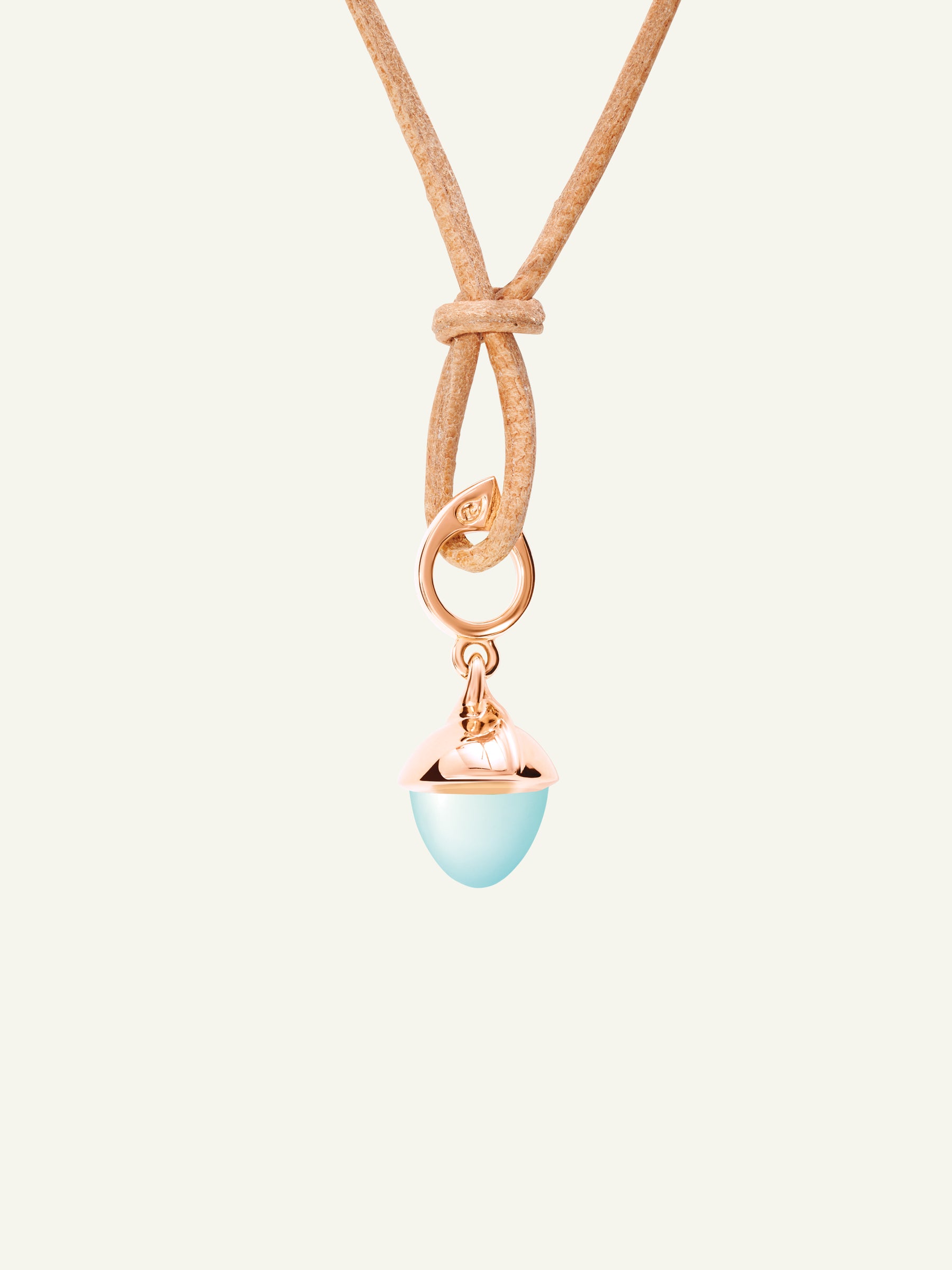 MIKADO Flamenco Pendant with Aqua Chalcedony