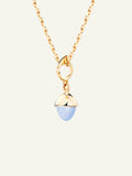 MIKADO Flamenco Pendant with Blue Chalcedony