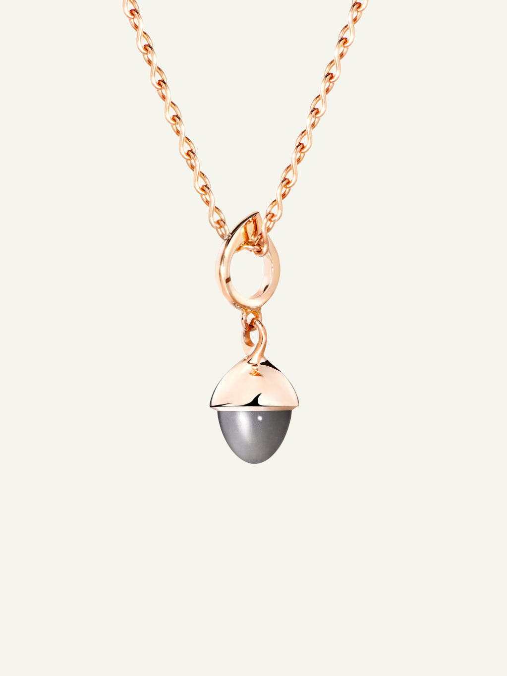 MIKADO Flamenco Pendant with Grey Moonstone