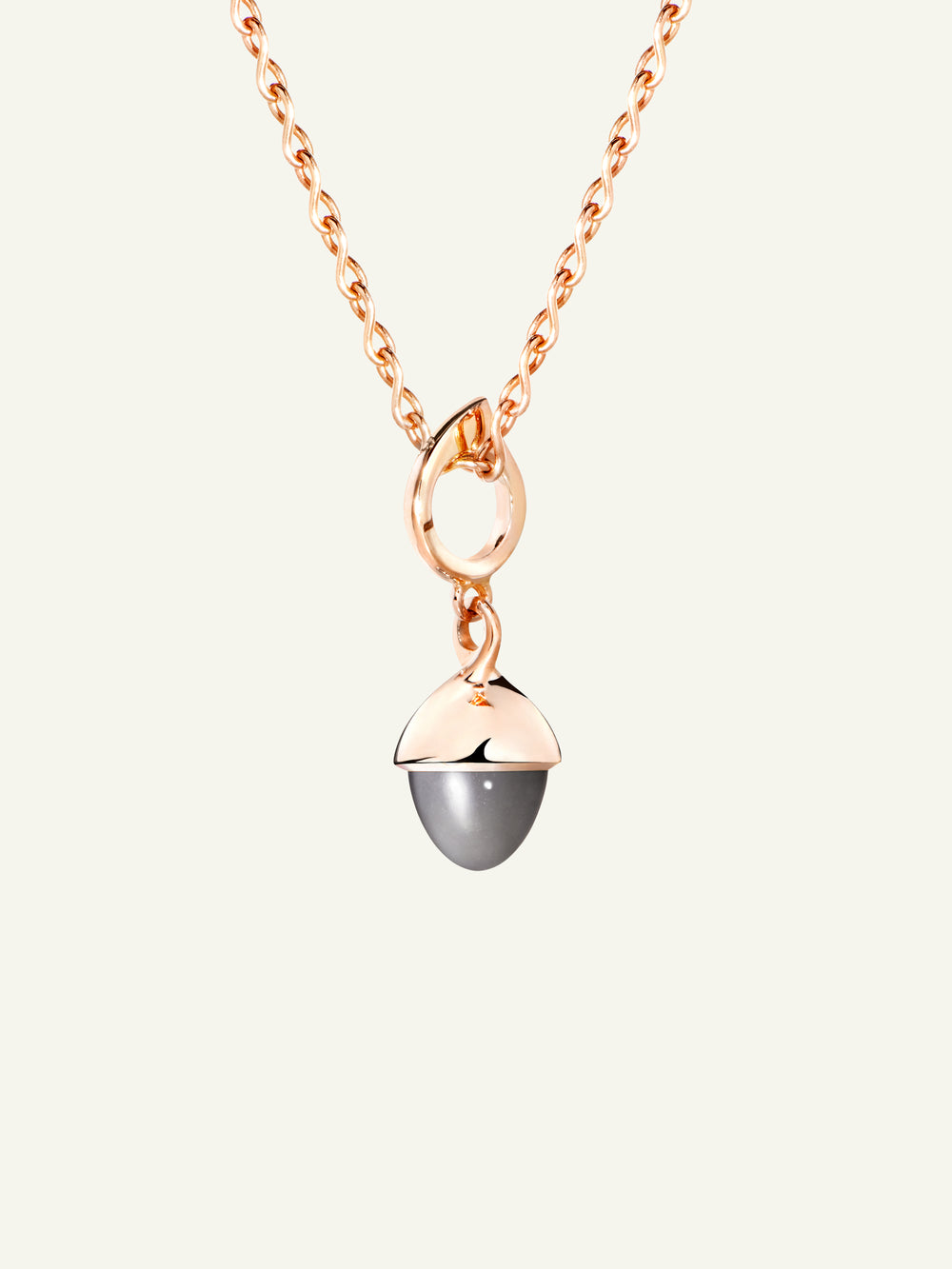 MIKADO Flamenco Pendant with Grey Moonstone