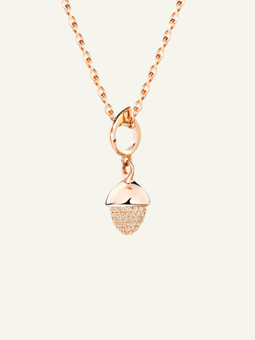 MIKADO Flamenco Anhänger mit Champagne Diamant Pavé