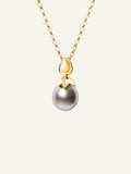 Pendant Tahitian PEARL 15 mm with Diamond Pavé