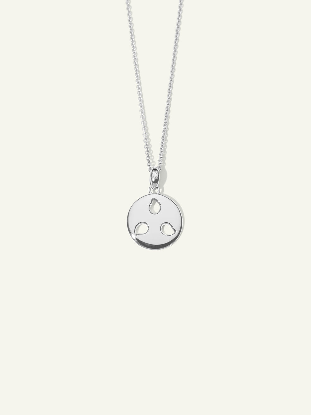 Pendant SAND DOLLAR small 18K white gold