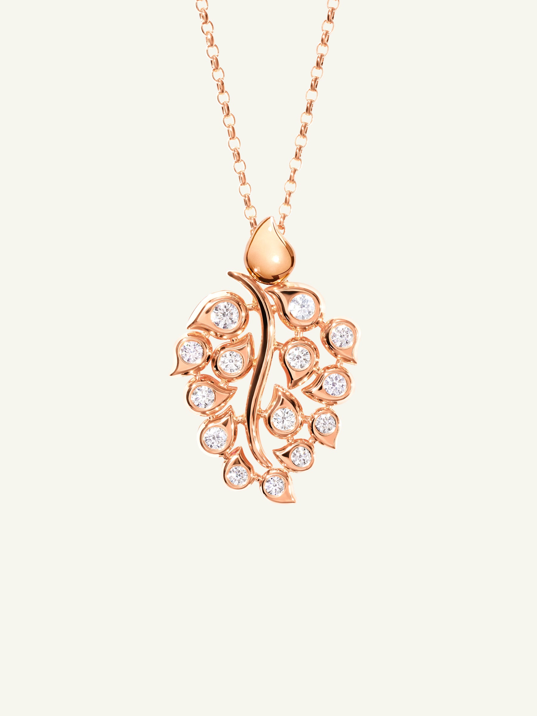 Pendant SNOWFLAKES Leaf Classic / 'Blush'