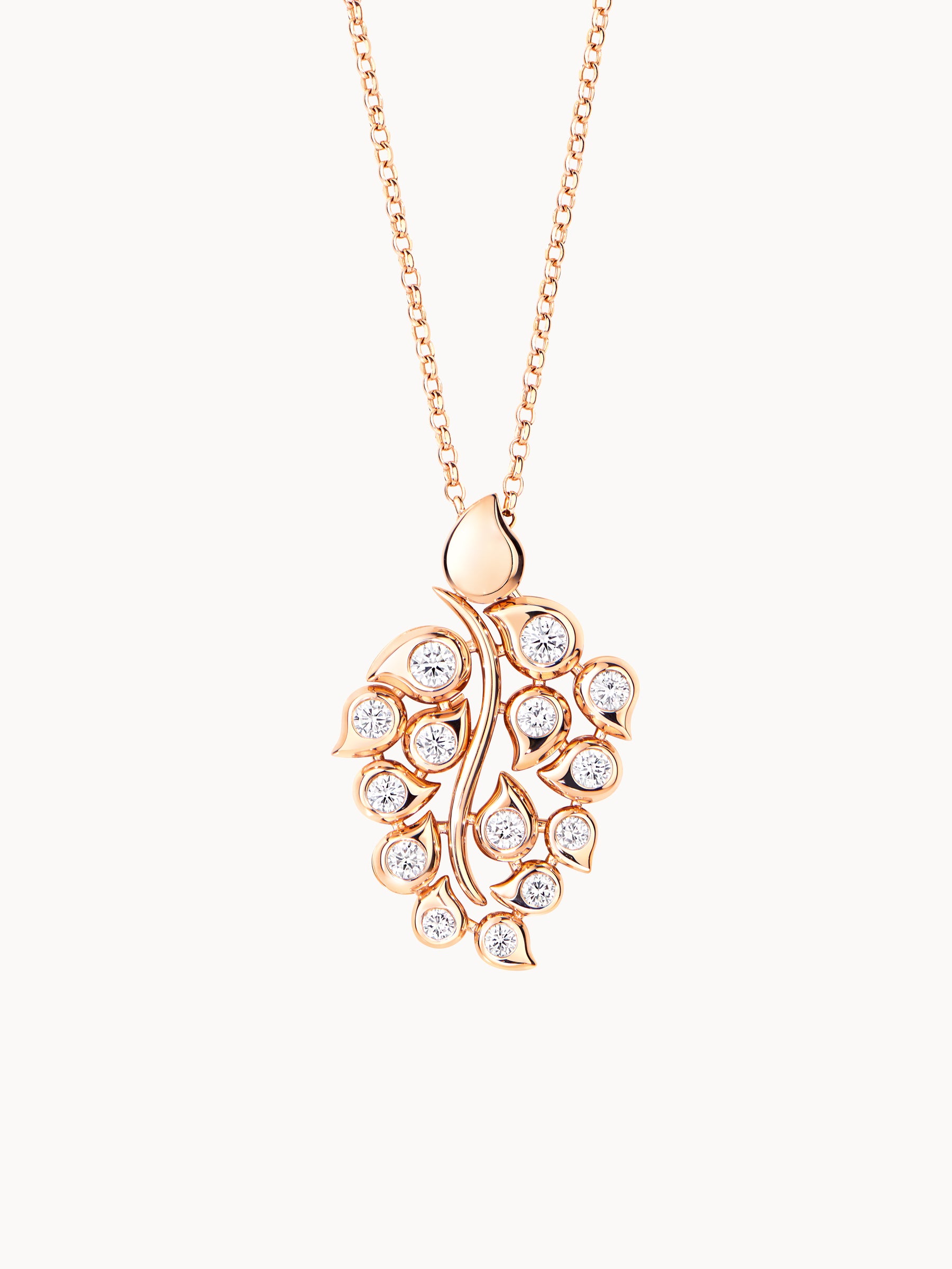 SNOWFLAKES Leaf Anhänger in 'Classic' / 'Wildberry'
