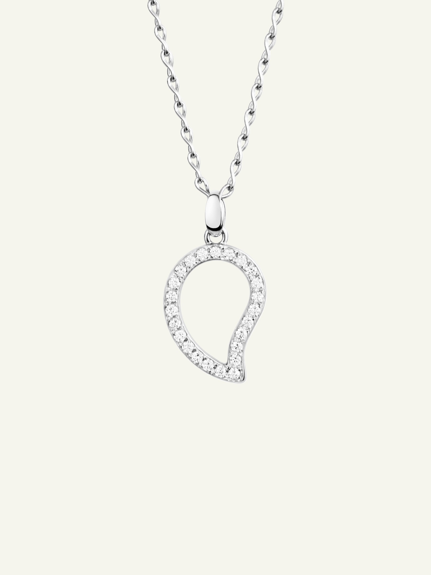 Pendant SIGNATURE large Diamond Pavé with Diamond Pavé