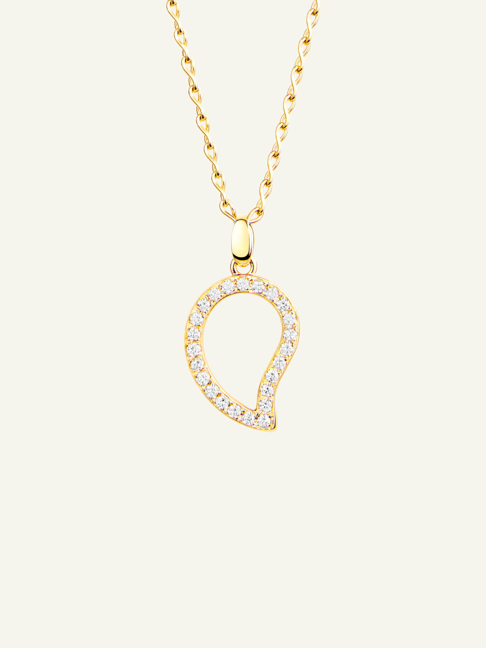 Pendant SIGNATURE large Diamond Pavé with Diamond Pavé