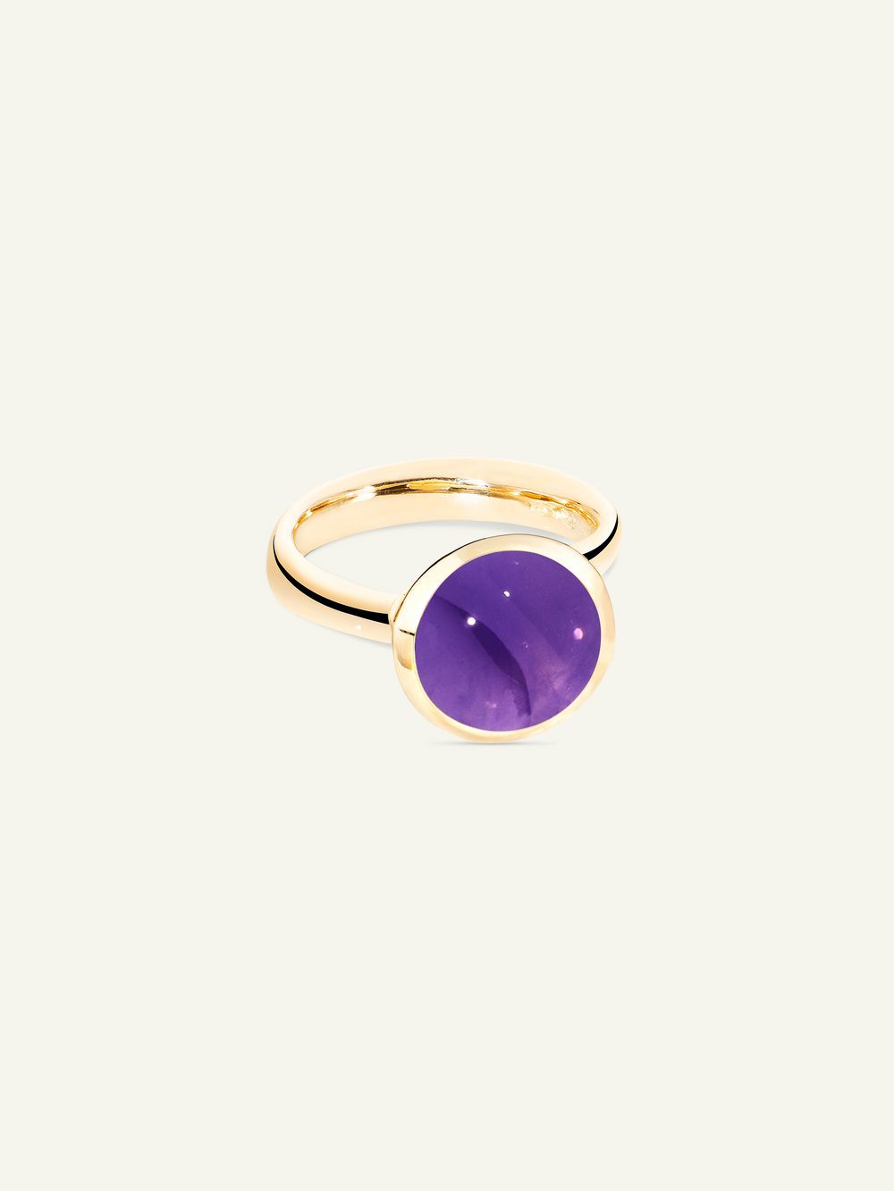 Ring BOUTON large Amethyst Amethyst