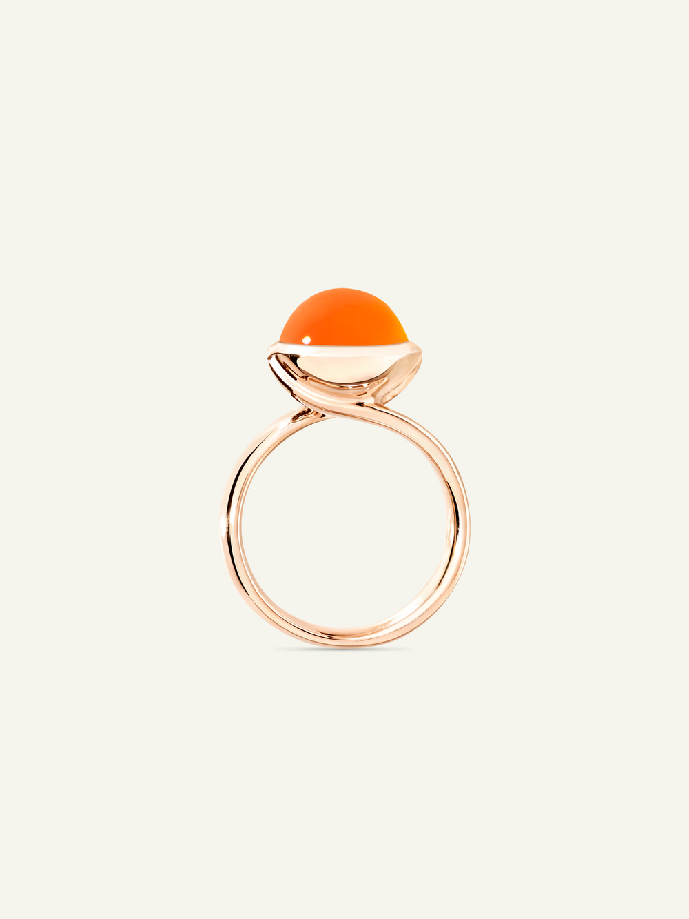 Ring BOUTON large Carnelian Karneol