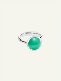 BOUTON Large Ring mit Chrysopras